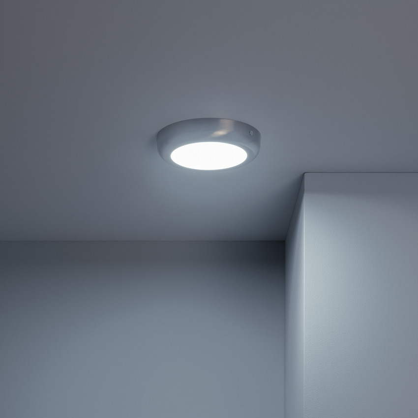 Plafonnier LED Rond Silver Design 12W