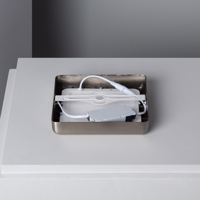 Plafonnier LED Carré Silver Design 12W