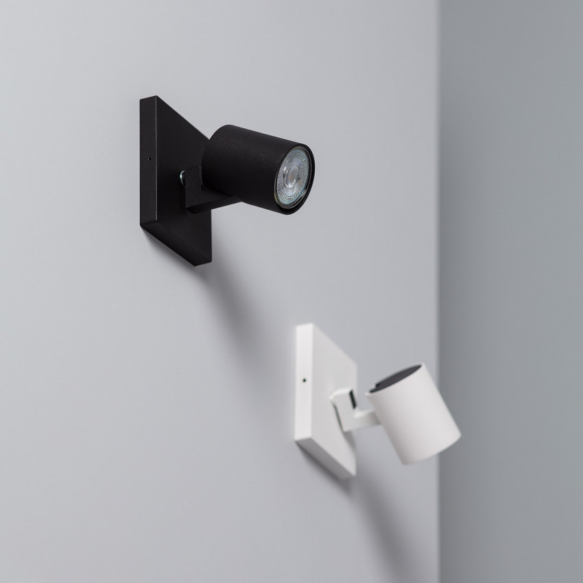 Spot à Douille en Saillie Orientable Aluminium Gylu à Ampoule GU10 