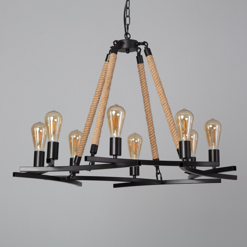 Lustre Corde et Métal Buibui