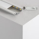 Perfil de Aluminio Empotrable 1m con Luz Difusa para Tiras LED
