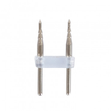 Connecteur pour Gaine Néon LED Flexible Dimmable 7.5W/m 220V AC 100 LED/m Semi-circulaire 180° Monochrome IP67 Blanc
