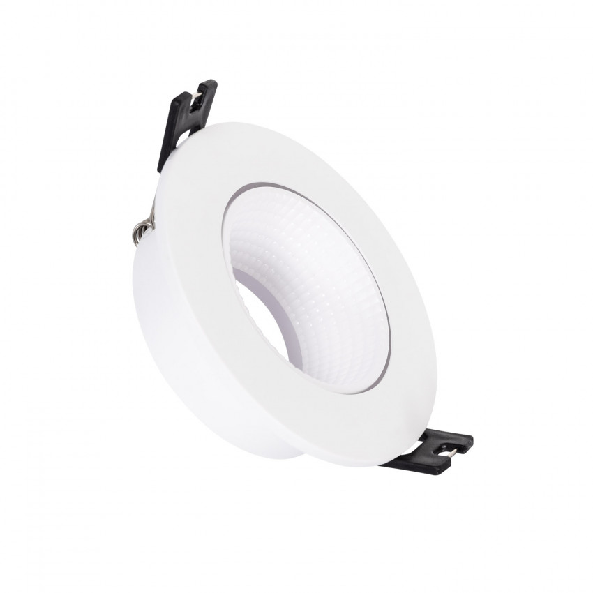 Collerette Downlight Ronde Orientable pour Ampoule LED GU10 / GU5.3 Coupe Ø 80mm