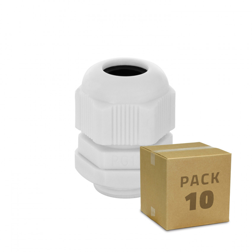 Pack de 10 Presse-Étoupes Nylon IP68 Différentes Tailles 