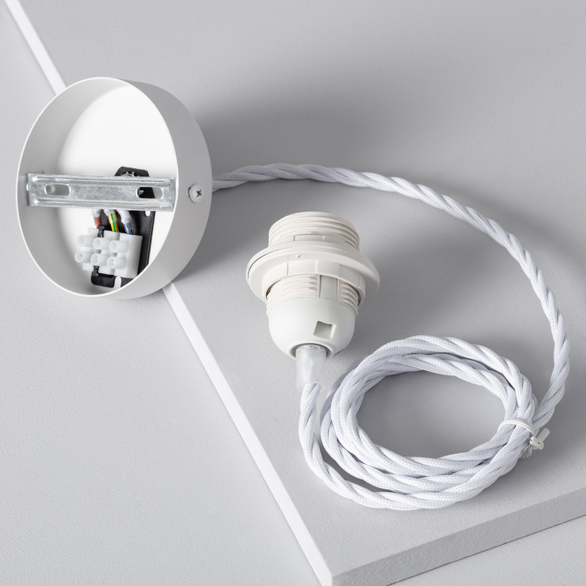 [*] Cable Portalámparas PVC para Lámpara Colgantes Blanco