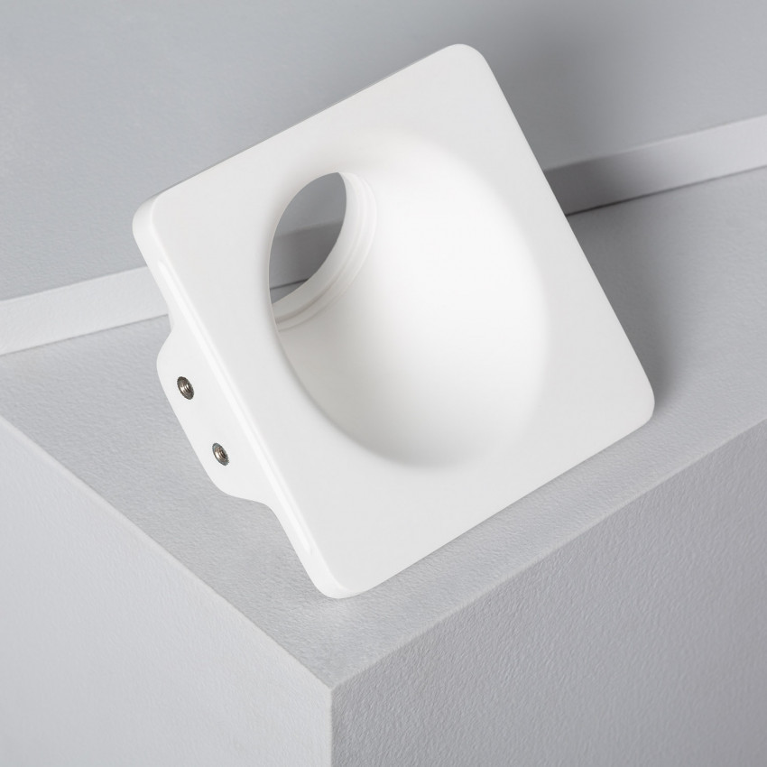 Collerette Downlight Intégration Plâtre Accent pour Ampoule LED GU10/GU5.3 Coupe 123x123 mm UGR17