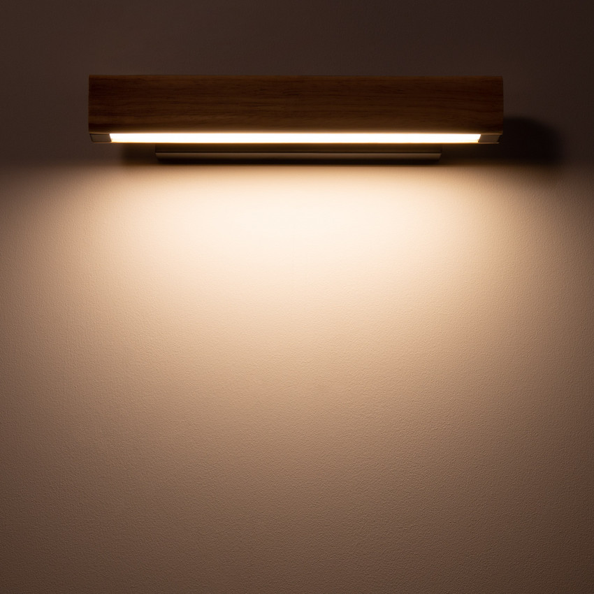 Aplique de Pared LED 8W de Madera Axe