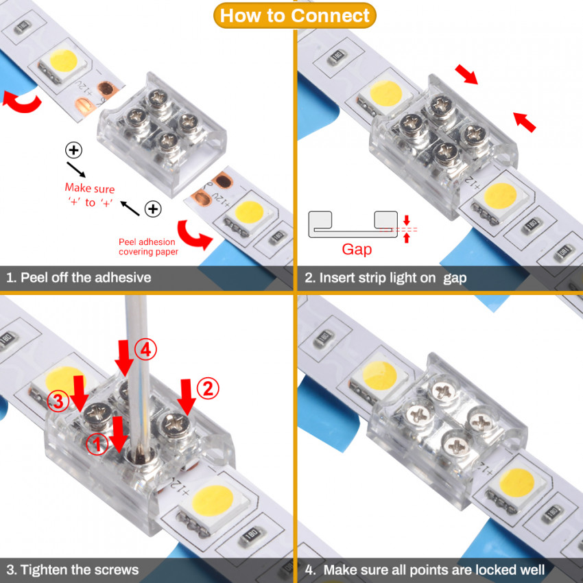 Ruban Led 24v Dc 120led M 5m Ip20 Largeur 8mm Coupe Tous Les 5cm Ledkia