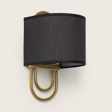 Applique Murale Métal et Tissu Olivia Noir
