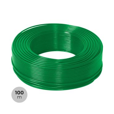 Rouleau 100m Gaine Câble Électrique 3x2.5mm² Sans Halogènes RZ1-K (AS) Vert