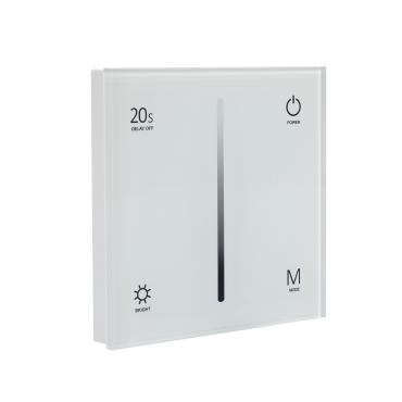 Contrôleur Variateur Mural Tactile LED TRIAC 220-240V AC RF Blanc
