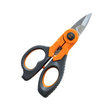 Ciseaux Professionnels avec Système Pince à Sertir HT INSTRUMENTS F40 Orange