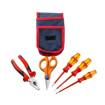 Petit Étui Marsupio avec 5 Outils GEF MININSTALLER-S Rouge