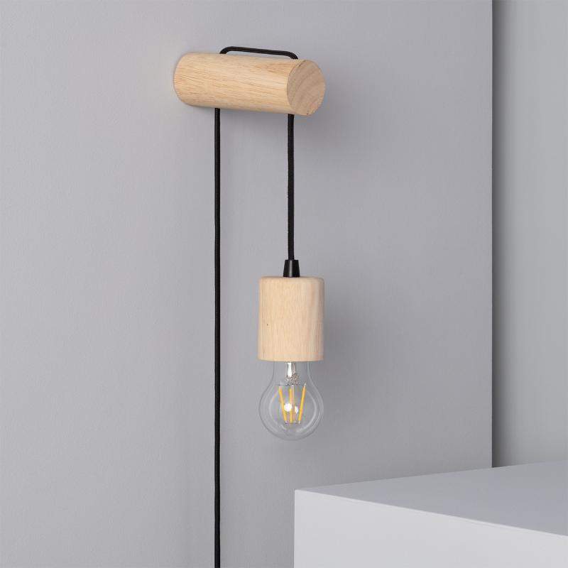 Lampe Murale Bois Torse