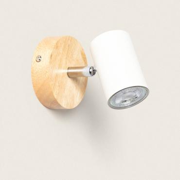 Plafonnier Orientable Bois 1 Spot Albus Naturel