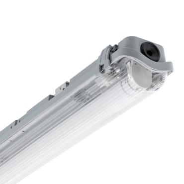 Réglette Étanche IP65  + Tube LED 150cm Connexion Latérale Plusieurs options