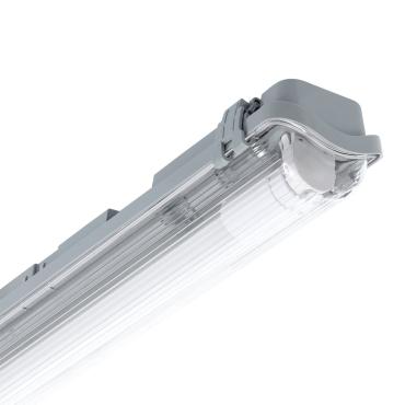 Réglette Étanche IP65 Slim pour Tube LED 120cm Connexion Latérale 1200 mm