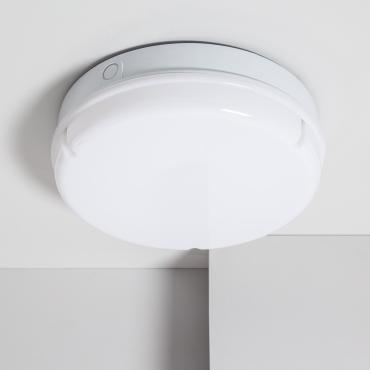 Plafonnier LED Extérieur Rond 24W Hublot IP65 Ø285 mm avec Éclairage de Sécurité Non Permanent 6500K