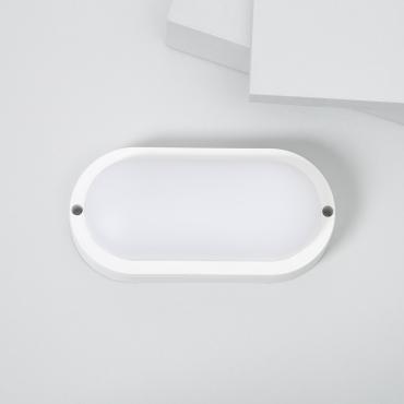 Plafonnier LED Extérieur Ovale 15W Hublot White IP65 85x173 mm Plusieurs options