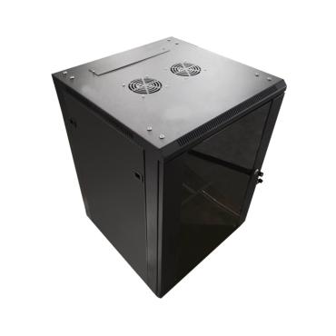 Armoire de Rangement Rack U16 pour Batteries PYLONTECH avec 2 Ventilateur Noir