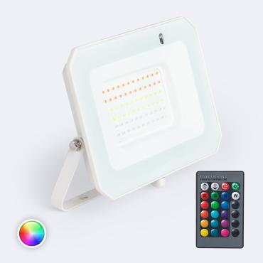 Projecteur LED 50W IP65 RGBW avec Télécommande IR