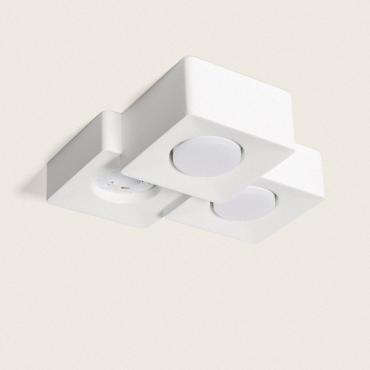Quman Plaster 3 Spotlight Ceiling Lamp - White