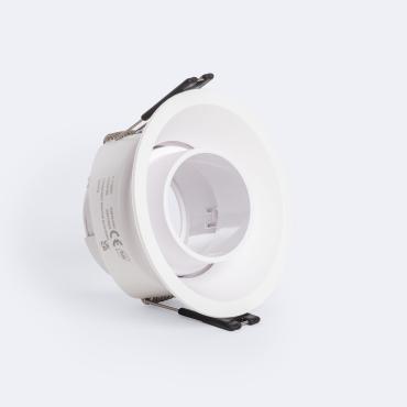 Suefix Cone Low UGR Adjustable Downlight Ring for GU10/GU5.3 LED Bulbs with Ø85 mm Cut Out - White