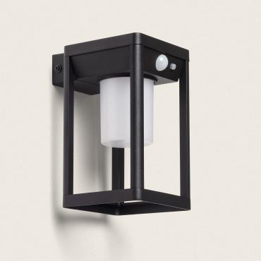 Devah 2.5W Aluminium Outdoor Solar LED Wall Lamp with Motion Sensor - Black