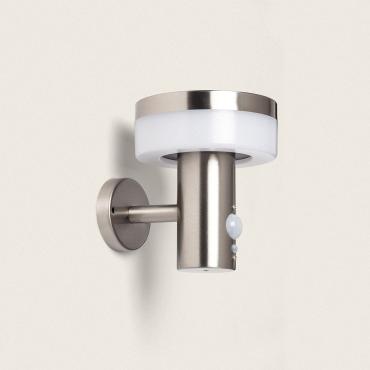 Ashier 1,5W Aluminium Outdoor Solar LED Wall Lamp with Motion Sensor - Black