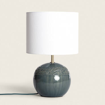 Murger Ceramic Table Lamp - Green Blue