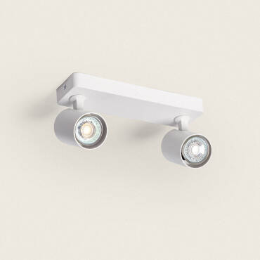 Cora 2 Spotlight Directional Ceiling Lamp in White - White