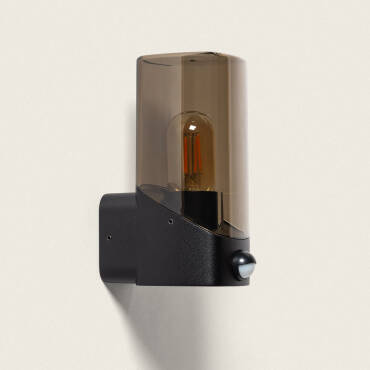 Pelly Outdoor Wall Lamp with PIR Sensor - Black