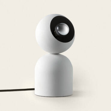 Lippi Metal & Stone Table Lamp in Grey - Stone Grey