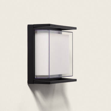 Rale 18W Square Outdoor LED Wall Lamp in Black - Black