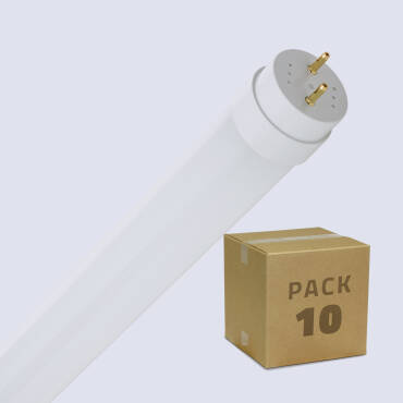 Pack of 10 90cm 12W T8 Glass LED Tube 140lm/W with One Sided Connection - Several options