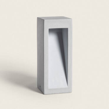 Lumixa 6W Cement Dimmable Outdoor LED Bollard 38cm - Stone Grey