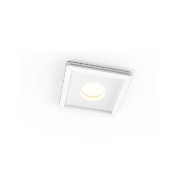 Downlight Frame Plasterboard Integration for GU10 / GU5.3 LED Bulb UGR17 125x125 mm Cut Out - White