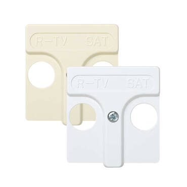 Plate for Inductive R/TV+SAT Sockets Simon 27 Play - Ivory