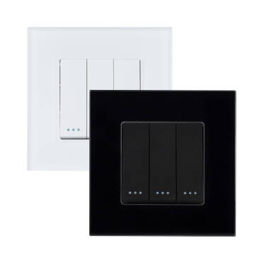3-Gang 2-Way Switch Modern - White