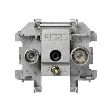 TV+SAT Single Socket Mechanism SIMON 73 73486-69 - Silver