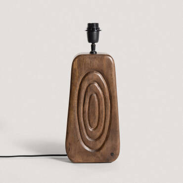 Ishana Wooden Table Lamp Base ILUZZIA - Natural