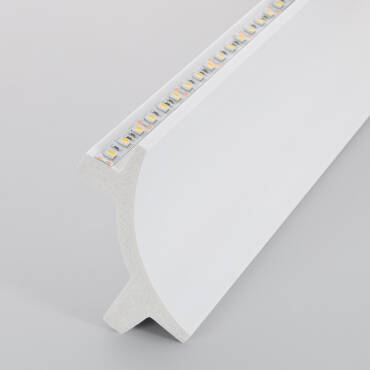 2m Arch Design Moulding for Double LED Strip - White