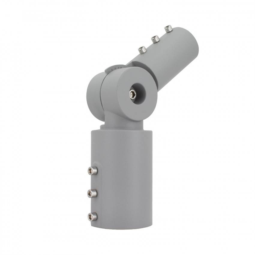 Adjustable 90º Grey Street Lighting Support Ø60