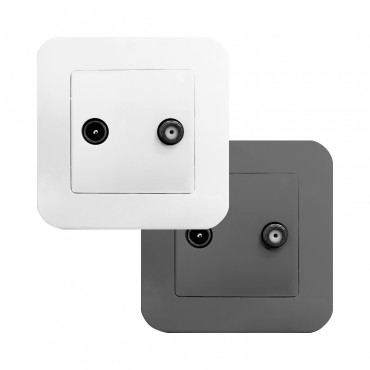 TV+SAT Classic Socket - White