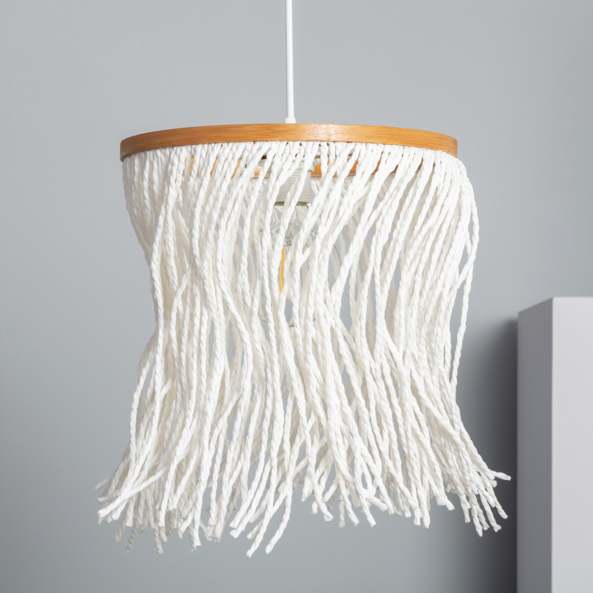 Awel Bamboo Pendant Lamp with Bangs