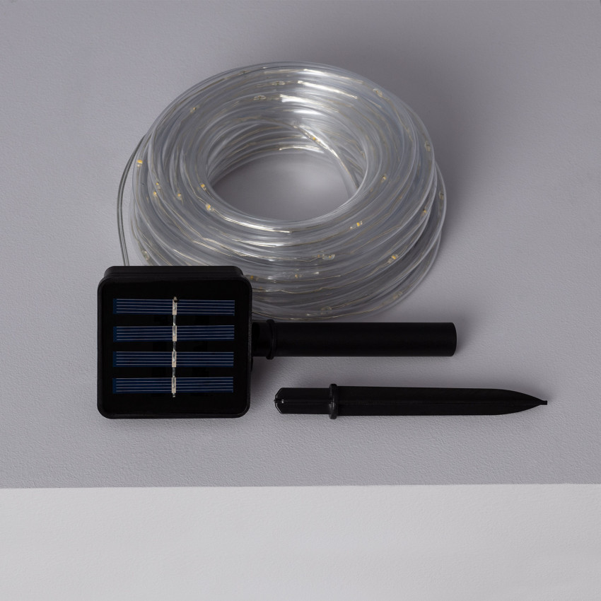 Guirnalda SnowFlakeBalls LED con Cargador Solar 