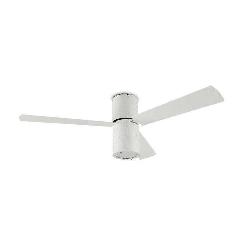 LEDS-C4 Formentera White Reversible Blades Ceiling Fan 132cm Motor AC 30-4393-CF-M1
