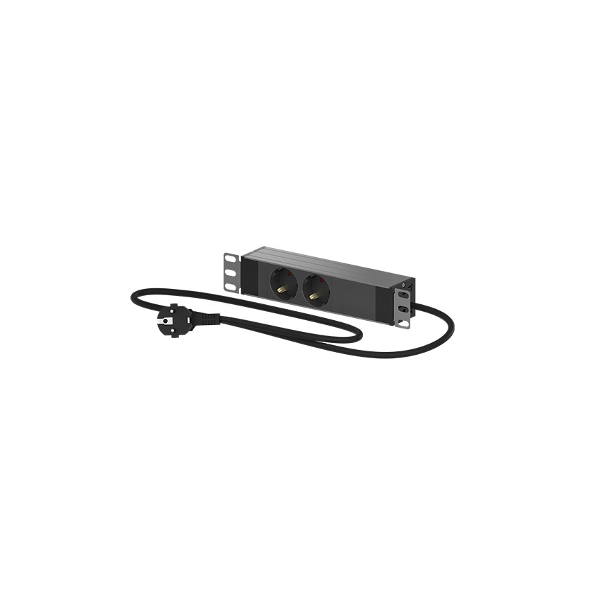 PDU Power strip with two 10'' outlets for Mini Rack 10'' OPENETICS 26005