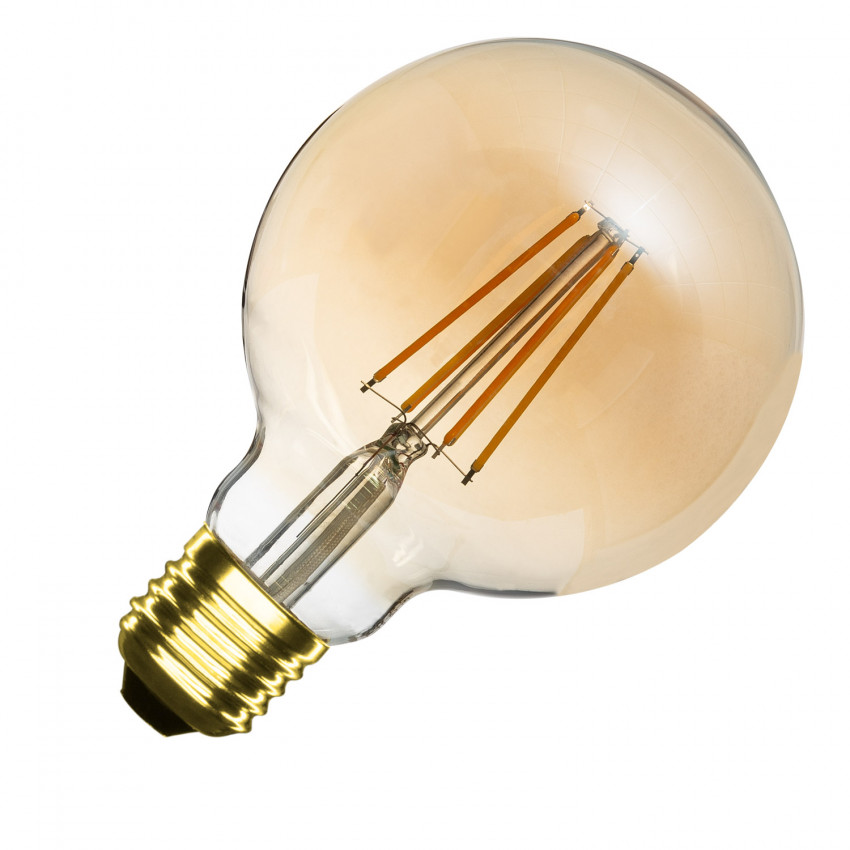 6W G95 E27 Gold Planet Dimmable Filament LED Bulb 