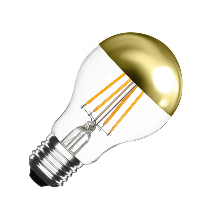 6W E27 A60 550 lm Dimmable Gold Filament LED Bulb